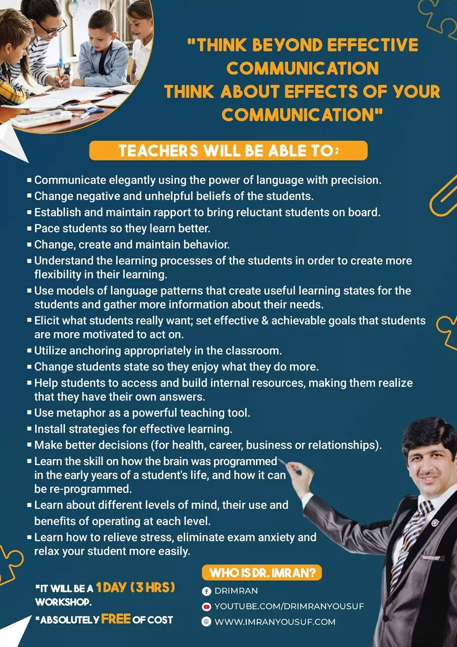 Teachers training session