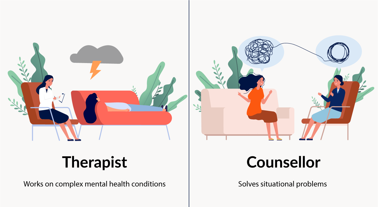 Difference between Counseling and Psychotherapy