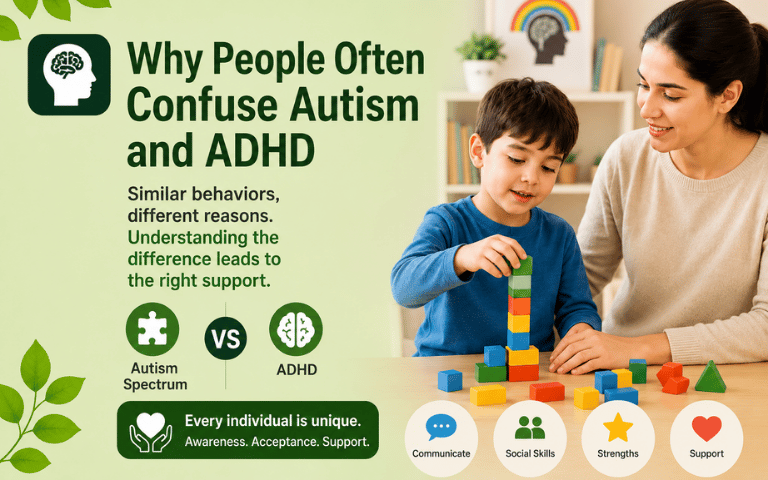 why people often confuse-austism and ADHD